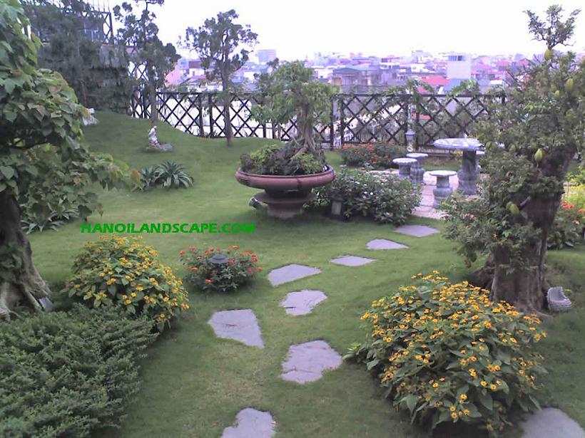 Sân vườn trên sân thượng, Cát Linh, Hà Nội